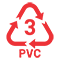 Código de Identificação do Filme Plástico de PVC é n.3